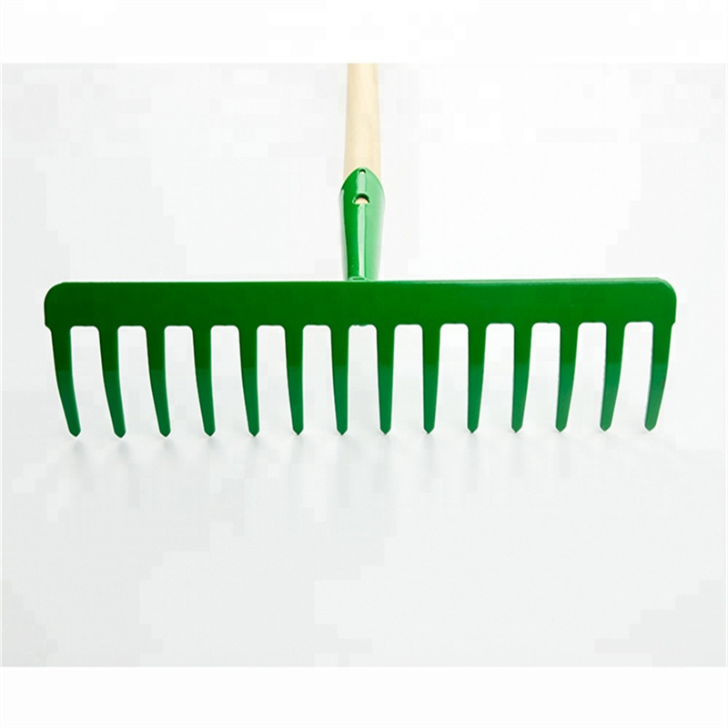 14 Teeth Heavy Duty Steel Rake  Professional Farm Grass Rake & Cultivator Harrow for Efficient Soil Work (2)