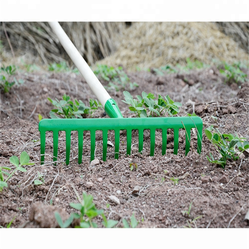 14 Teeth Heavy Duty Steel Rake  Professional Farm Grass Rake & Cultivator Harrow for Efficient Soil Work (6)