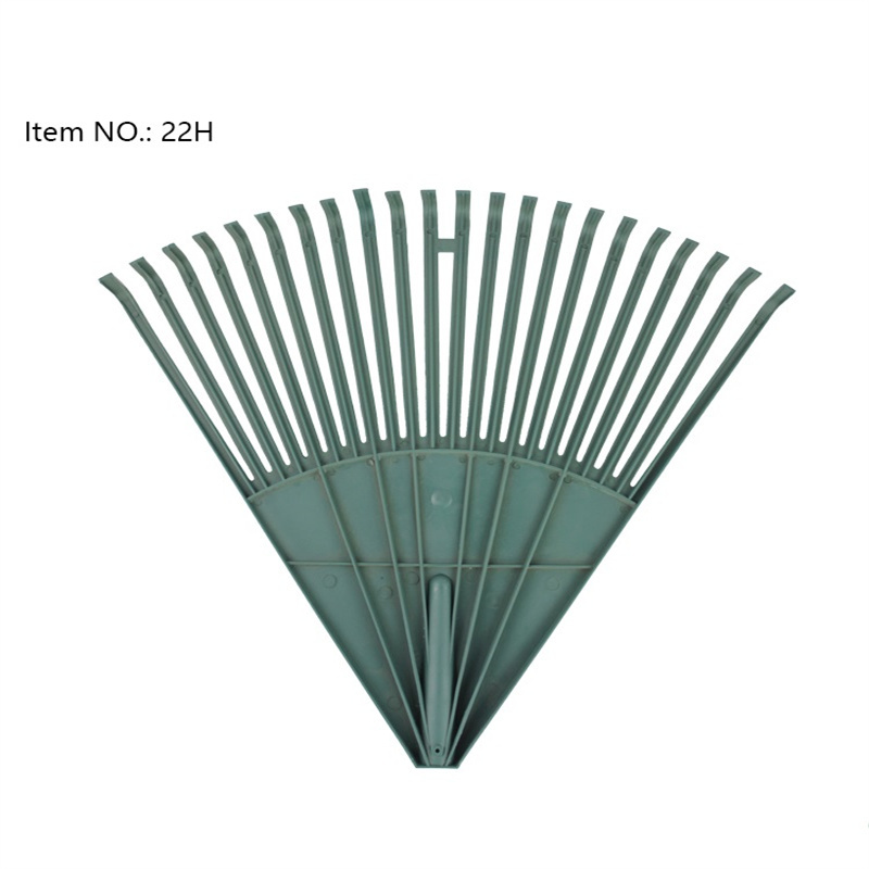 22 Teeth Plastic Rake  Lightweight Garden Hand Leaf Rake for Effortless Clean (1)