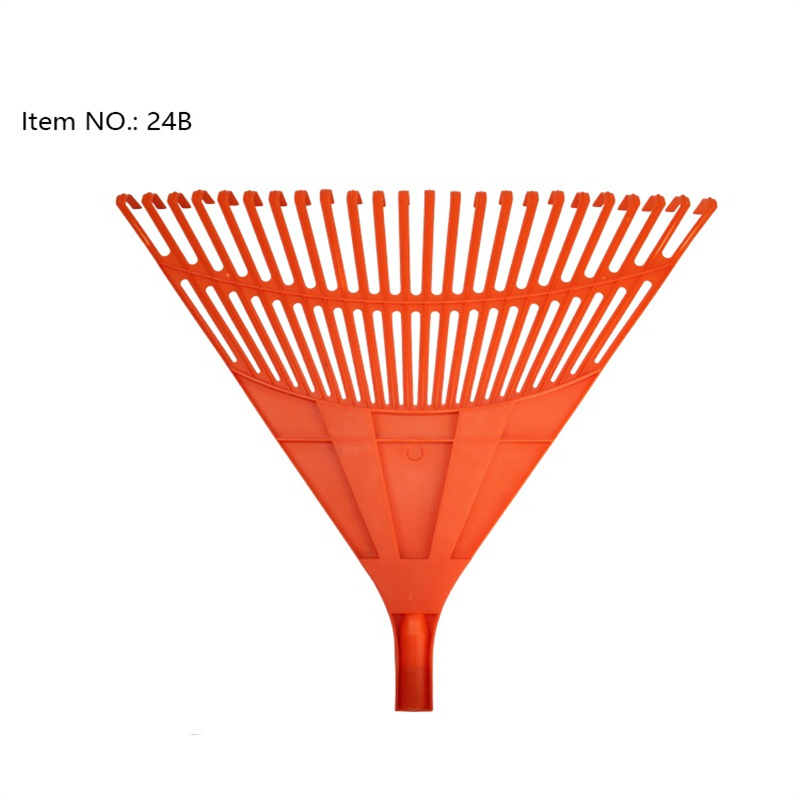 24 Teeth PP Plastic Leaf Rake - 53CM60CM Lightweight Garden Rake for LeafWeed Cleaning (Custom Colors) (2)