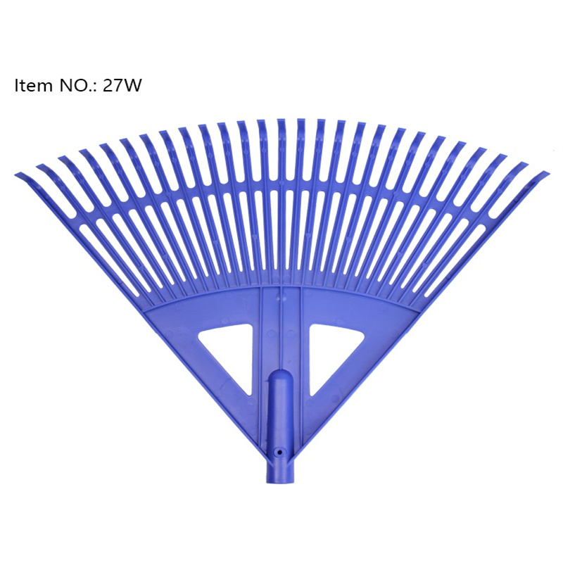 27 Teeth Plastic Leaf Rake - Lightweight Lawn Cleanup Tool for Effortless Leaf & Debris Collectio (1)