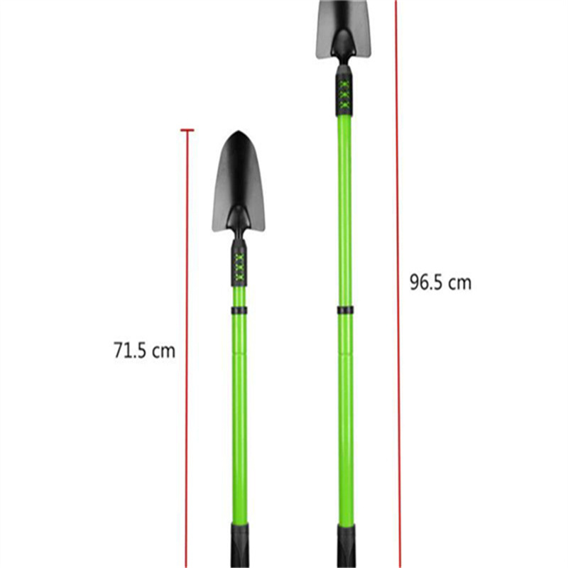 Adjustable Width Garden Rake - Expandable 10-24 inch Lawn Leaf Rake with Retractable Handle for Easy Storage (5)