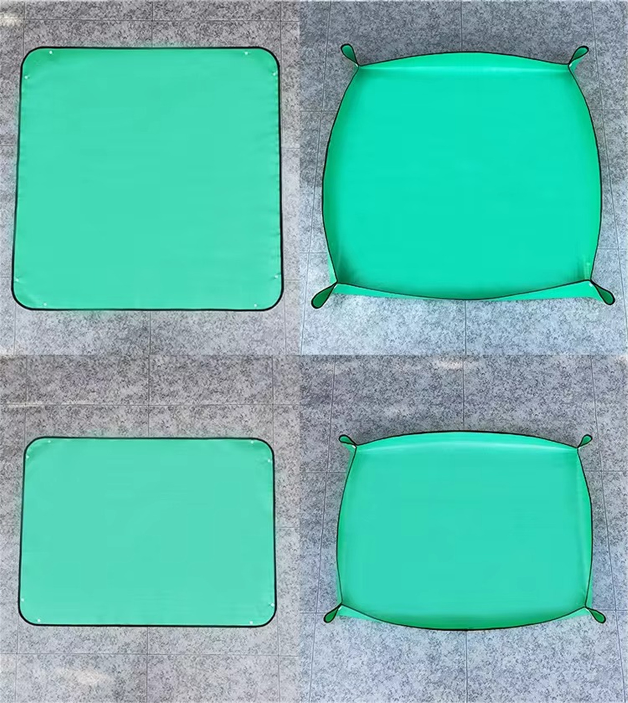 Heavy-Duty Gardening Plant Mat - Extra Large Waterproof Potting Tarp with Handy Side Pockets for Transplanting & Pruning (4)