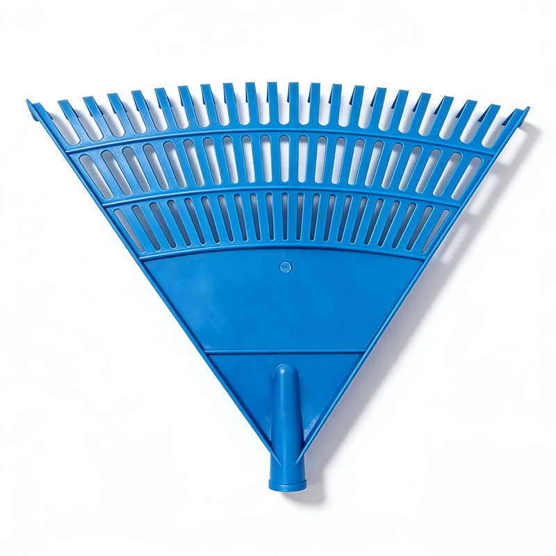 The 47cm Garden Hand Leaf Rake (22-Tine Plastic Leaf Rake) That Does the Work of Two (2)